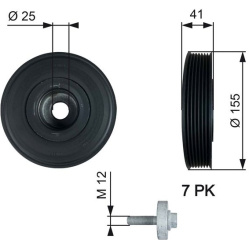  skriemulys, alkūninis velenas <small>DriveAlign™</small>