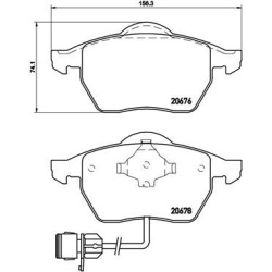 stabdžių trinkelių rinkinys, diskinis stabdys <small>PRIME LINE</small>