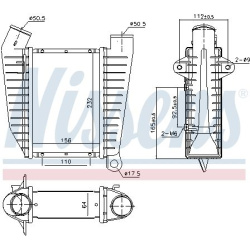 tarpinis suslėgto oro aušintuvas, kompresorius <small>** FIRST FIT **</small>  tarpinis suslėgto oro aušintuvas, kompresorius <small>** FIRST FIT **</small>