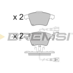  stabdžių trinkelių rinkinys, diskinis stabdys