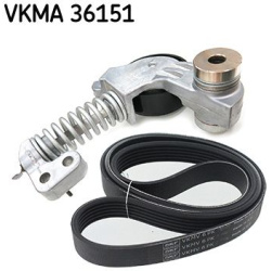  V formos rumbuotas diržas, komplektas