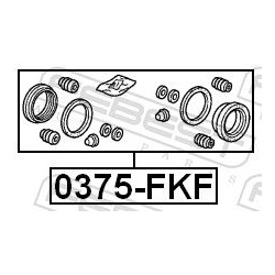  remonto komplektas, stabdžių apkaba