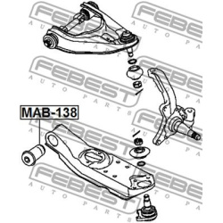  valdymo svirties/išilginių svirčių įvorė