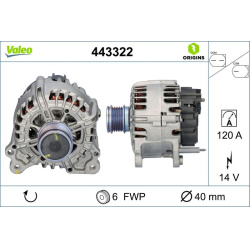  kintamosios srovės generatorius <small>VALEO ORIGINS NEW OE TECHNOLOGY</small>