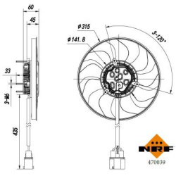  ventiliatorius, radiatoriaus