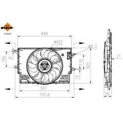  ventiliatorius, radiatoriaus