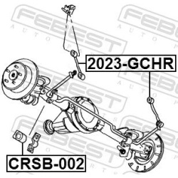  skersinio stabilizatoriaus įvorių komplektas