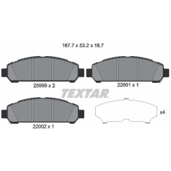  stabdžių trinkelių rinkinys, diskinis stabdys