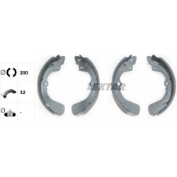  stabdžių trinkelių komplektas