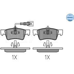  stabdžių trinkelių rinkinys, diskinis stabdys <small>MEYLE-ORIGINAL: True to OE.</small>