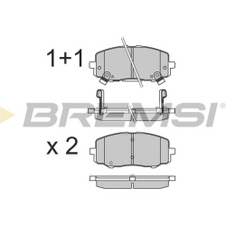  stabdžių trinkelių rinkinys, diskinis stabdys