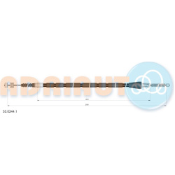 trosas, stovėjimo stabdys  trosas, stovėjimo stabdys
