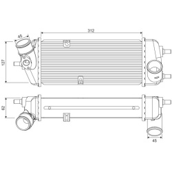  tarpinis suslėgto oro aušintuvas, kompresorius