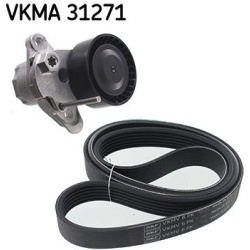  V formos rumbuotas diržas, komplektas