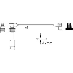 uždegimo laido komplektas  uždegimo laido komplektas