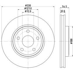  stabdžių diskas (1vnt)
