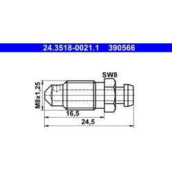  alsuoklio varžtas / vožtuvas