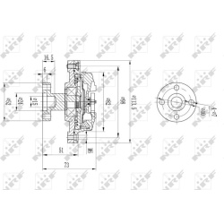  sankaba, radiatoriaus ventiliatorius