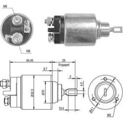  solenoidinis jungiklis, starteris