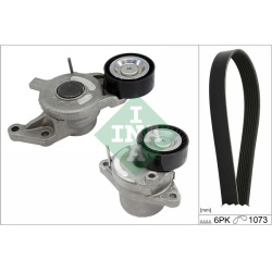  V formos rumbuotas diržas, komplektas