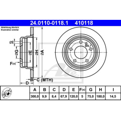  stabdžių diskas (1vnt)