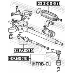  vidinė skersinė vairo trauklė