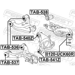 SWORZEŃ WAHACZA TOYOTA T. SEQUOIA UCK6 ,UPK6 ,USK6 2007.11- LE/PR