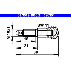  alsuoklio varžtas / vožtuvas