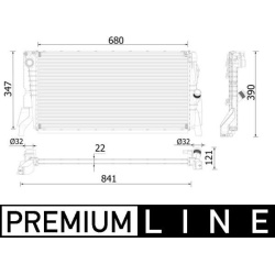  radiatorius, variklio aušinimas <small>BEHR *** PREMIUM LINE ***</small>