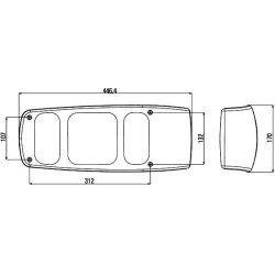  kombinuotas galinis žibintas