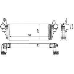 INTERCOOLER VW T5 03- 2.0 BITDI/2.0 BITDI 4MOTION
