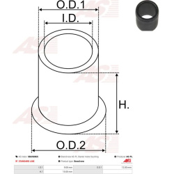  įvorė, starterio velenas
