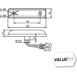  galinis žibintas <small>HELLA VALUEFIT</small>