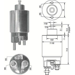  solenoidinis jungiklis, starteris