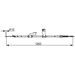 trosas, stovėjimo stabdys  trosas, stovėjimo stabdys