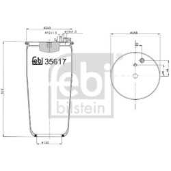  dėklas, pneumatinė pakaba