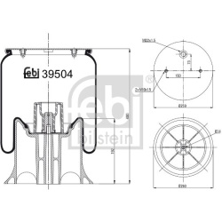 dėklas, pneumatinė pakaba