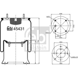 dėklas, pneumatinė pakaba  dėklas, pneumatinė pakaba