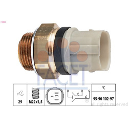  temperatūros jungiklis, radiatoriaus ventiliatorius <small>Made in Italy - OE Equivalent</small>
