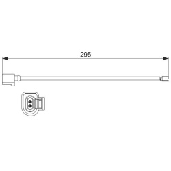  įspėjimo kontaktas, stabdžių trinkelių susidėvėjimas