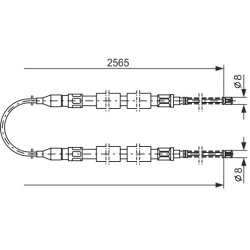  trosas, stovėjimo stabdys