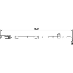  įspėjimo kontaktas, stabdžių trinkelių susidėvėjimas