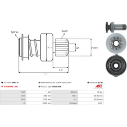  laisvos eigos pavara, starteris <small>AS</small>