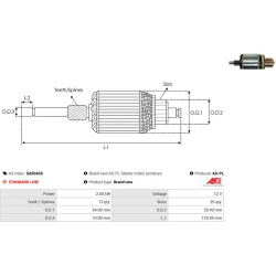  ankeris, starteris <small>Brand new AS-PL</small>