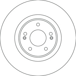  stabdžių diskas (1vnt) <small>TRW SINGLE</small>