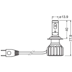  lemputė, priekinis žibintas <small>NIGHT BREAKER® LED GEN 2 H7</small>