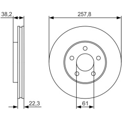  stabdžių diskas (1vnt)