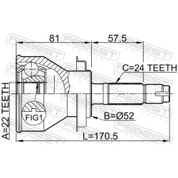  jungčių komplektas, kardaninis velenas
