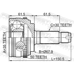  jungčių komplektas, kardaninis velenas