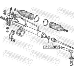  vidinė skersinė vairo trauklė